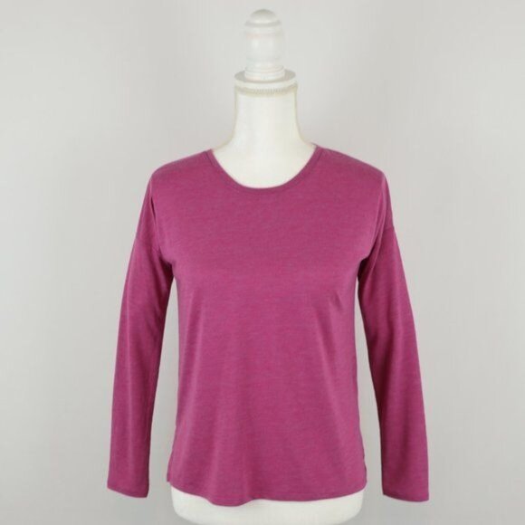 Vince Women's Large Pink Knit Crewneck Long Sleeve Knit Blouse - Picture 1 of 6